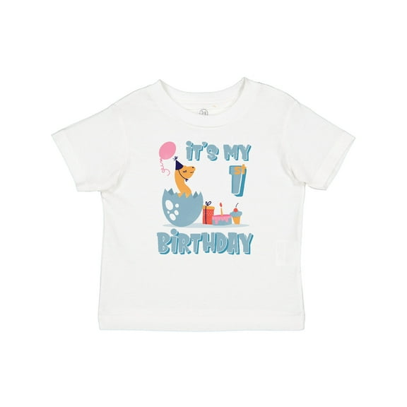 Inktastic Hatching Dinosaur 1st Birthday Boys or Girls Baby T-Shirt