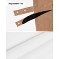 thumbnail image 6 of Tie Up Valance Curtain for Kitchen, Please Remove Your Shoes Rod Pocket Short Curtains Adjustable Tie-Up Shade Valances, Vintage Brown Black Window Treatment for Bathroom Living Room Bedroom, 6 of 7
