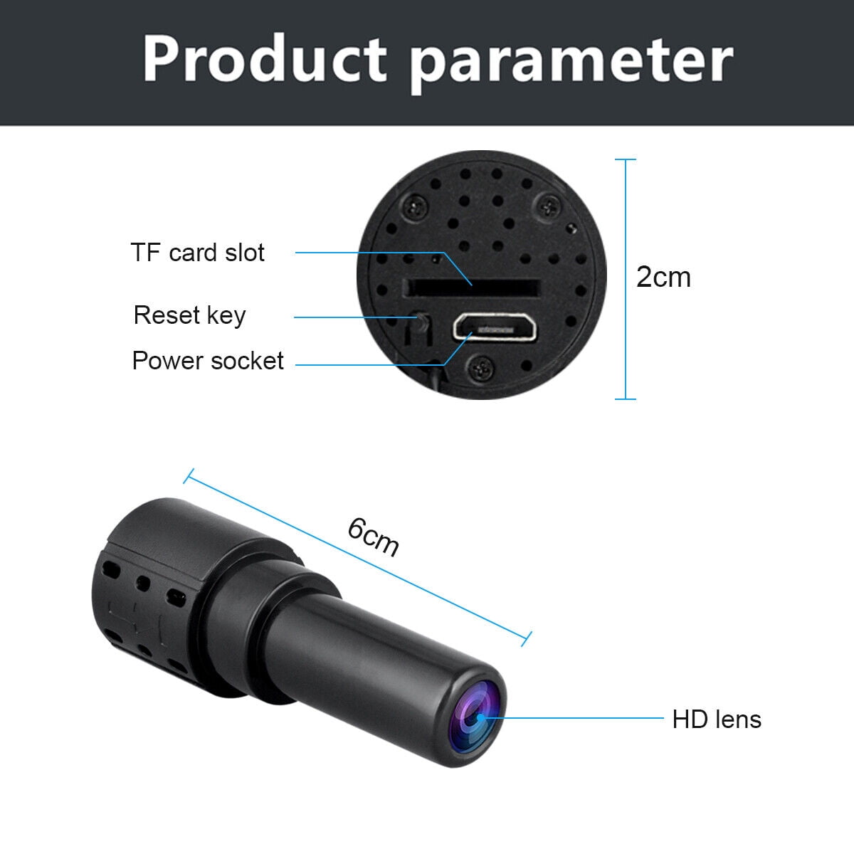 Wireless Nanny Cam, 1080P HD Home Security Camera, Indoor/Outdoor Small Camera with Night Vision