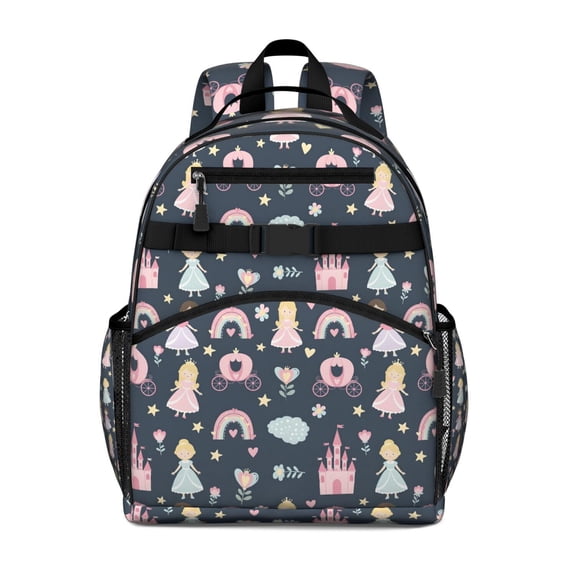Colorful Rainbow Tie Dye Spiral Pattern Backpack for School,Cute School Bag,Schoolbag with Adjustable Shoulder Straps & Padded Back,15.25"x11.5"x5.25"