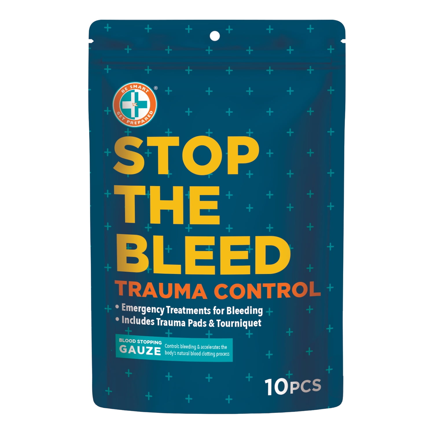 (3 pack) Stop The Bleed Trauma Control, 10 Pieces by Be Smart Get Prepared - medium size