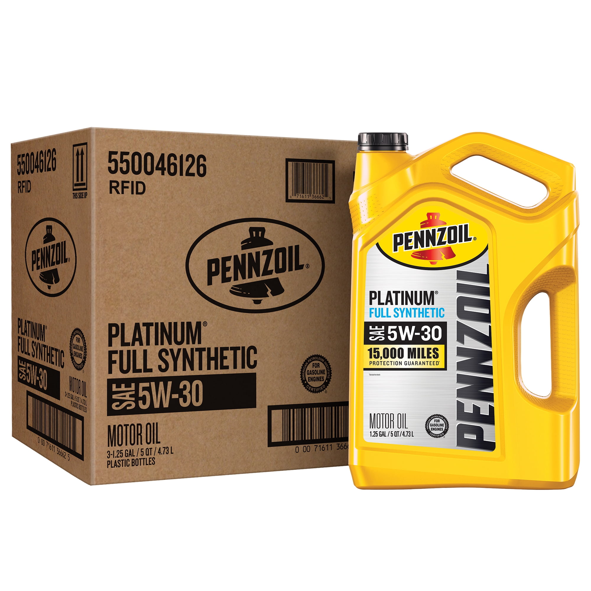 PENNZOIL PLATINUM 5W-30 ペンズオイル5Qt Pennzoil Platinum 5W-30 Full Synthetic Automotive Motor Oil, 5
