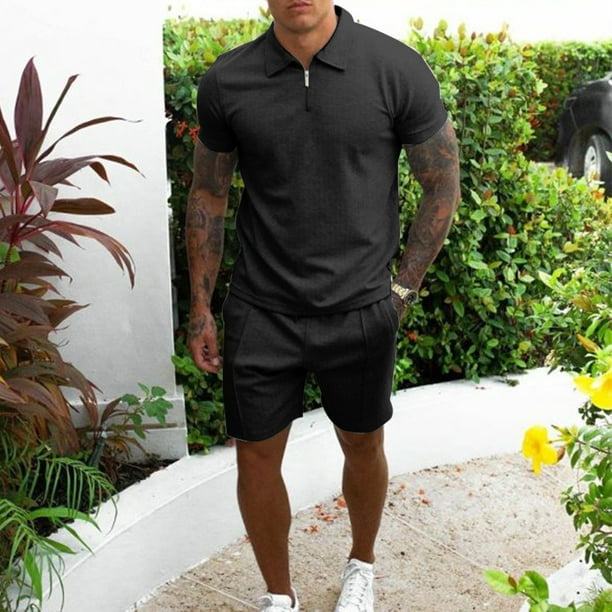 Camisa y pantalones cortos para hombre Irfora Comercio exterior