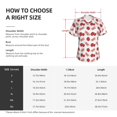 thumbnail image 4 of Yiaed Strawberry Print Women's T Shirt V-Neck Short Sleeve Shirt Casual Breathable Tee Summer Tops-, 4 of 5