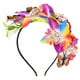thumbnail image 1 of Diadema de mariposa con flores, tocado para disfraz de fiesta de té, 1 of 7