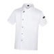 thumbnail image 3 of Chaqueta de chef de verano con botones a presión y manga corta para cocinar en hoteles M blanco, 3 of 9