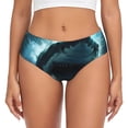 thumbnail image 1 of Balery Undersea Shark Ropa Interior de Algodón para Mujer con Dibujo – Braguitas Cómodas y Elásticas, Estilo Clásico-3X-Large, 1 of 6