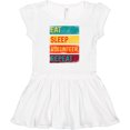thumbnail image 3 of Inktastic Volunteering Eat Sleep Volunteer Repeat Girls Baby Dress, 3 of 5