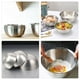 thumbnail image 3 of GOOHOCHY Cuenco de cocina de acero inoxidable de 3 piezas, cuenco para mezclar huevos, cuenco para ensalada, cuenco para sopa con báscula, 3 of 8