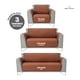 thumbnail image 2 of Protector de Sala 3 Pzas Reversible Pinsonic, Real Textil (Chedron - Grafito, CH/M/G), 2 of 6