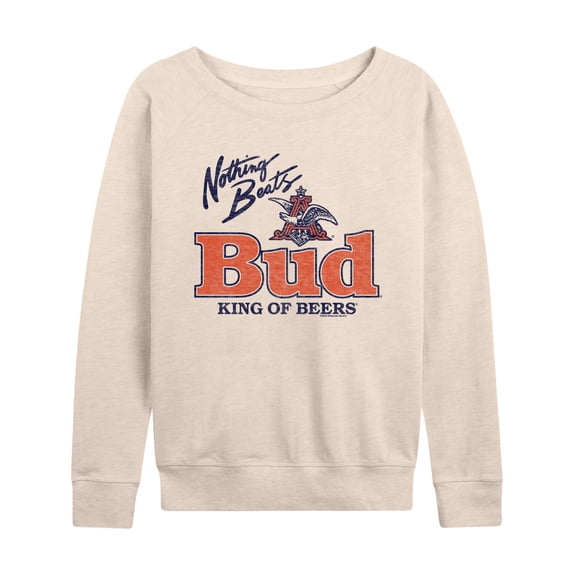 Budweiser - Nothing Beats A Bud - Women's French Terry Long Sleeve Shirt