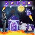 thumbnail image 3 of Carpa de Juego LOJETON Nave Espacial con Túnel para Gatear y Fosa de Pelotas, 3 of 7
