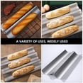 thumbnail image 3 of 2 Pcs Wavy Pan Loaf Bread Roasting Baking Tray Stainless Steel Tool Mould Pans, 3 of 6