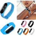 thumbnail image 3 of Reloj electrónico con pulsera LED personalizada, resistente al agua, para ocio, reloj electrónico de silicona que combina con todo (negro) (1 unidad) ER, 3 of 5