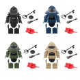 thumbnail image 2 of MOC figuras de soldados, accesorios, traje de eliminación de bombas, bloques de construcción, equipo de chaleco de fuerzas especiales EOD, Mini piezas de juguete hola suerte unisex, 2 of 2