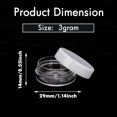 thumbnail image 2 of 3 Gram Sample Containers with Lids, 200 Count Tiny Sample Jars, Empty Lip Balm Containers, Mini Cosmetic Containers with Lids, Makeup Travel Containers with Labels, Mini Disposable Spatulas, 2 of 8
