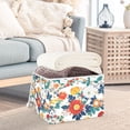 thumbnail image 3 of Yayeee Collapsible Cube Storage Bin with Lid Fabric Closet Decorative Basket with Handles, Colorful Flowers Pattern, 3 of 7