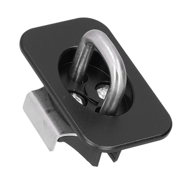 Reemplazo de anclajes de amarre laterales para cama de camión de acero inoxidable Bull Ring de 4 piezas para F150 2015-2021, color negro