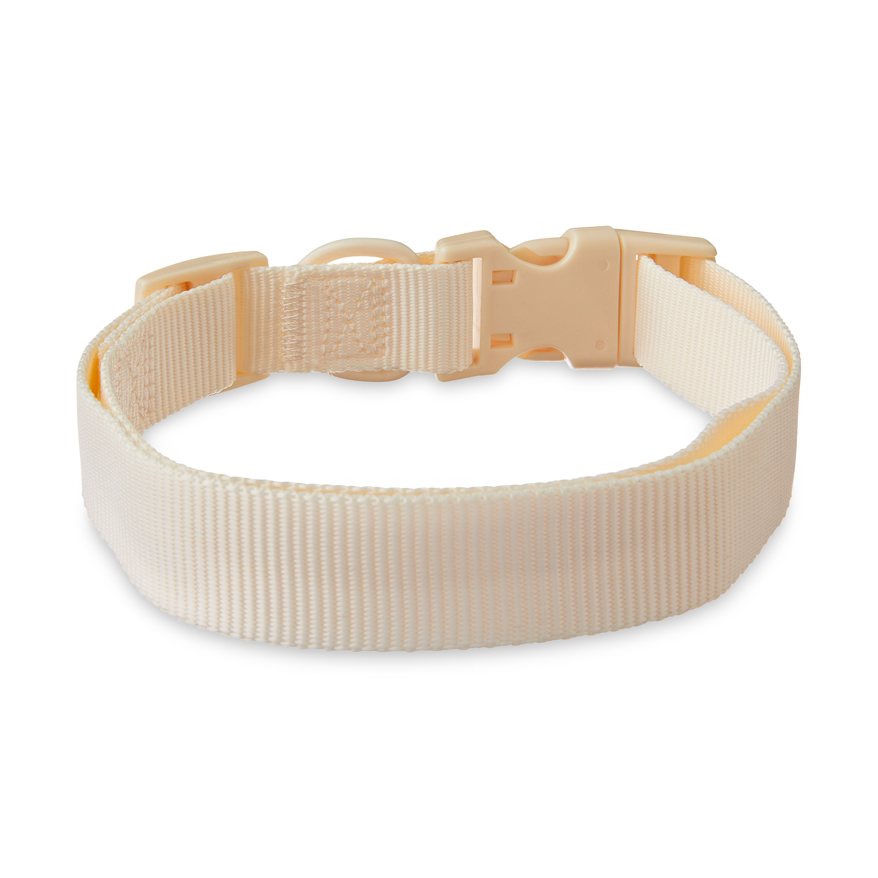 Vibrant Life Solid Adjustable Dog Collar, Large Cream photo 3