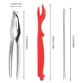 thumbnail image 4 of 12PCS Seafood Tools Set, Crab Cracker and Picks, Stainless Steel Lobster Cracker Forks, Nut Cracker Shell Claw Lobster Shellers, Shellfish Lobster Leg Opener Set for Restaurant Kitchen Gadget Kits, 4 of 12