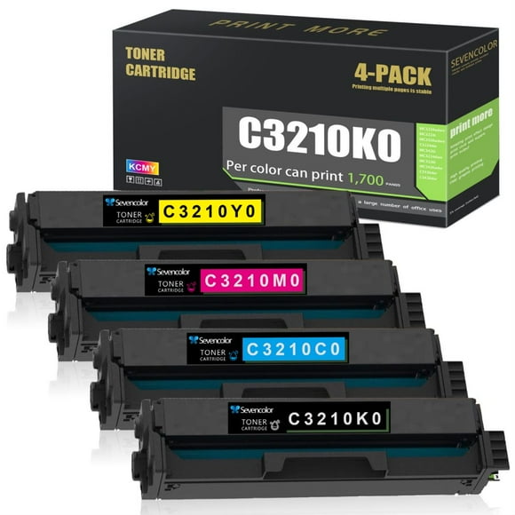 ✅ Promouvoir les Ventes C3210K0 C3210C0 C3210M0 C3210Y0 Cartouche de Toner Lot de 4 Remplacement pour Lexmark MC3224i C3224dw MC3426 Imprimante, (BK/C/M/Y)