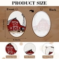 thumbnail image 3 of Canvas Wall Art Country Barn Farmhouse Vintage Western Highland Cow Rustic Landscape Oval Framed Canvas Prints Gallery Artwork for Living Room Bedroom Office Apartment 8.6"x11.4", 3 of 7