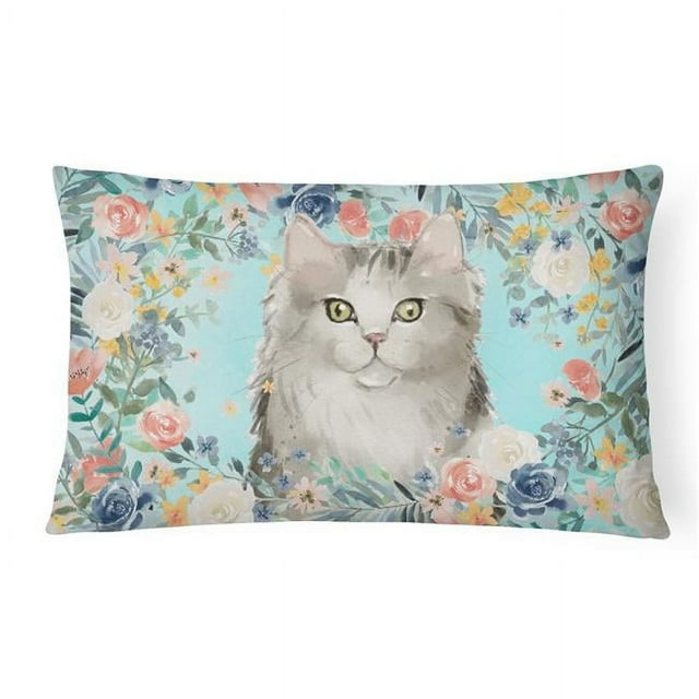 Carolines Treasures CK3395PW1216 Ragamuffin Spring Flowers Canvas Fabric Decorative Pillow