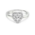 thumbnail image 3 of 1 Carat IGI Certified Heart Shape Lab Grown Diamond Engagement Ring | 14K White Gold | Anna Hidden Accents Halo Lab Diamond Ring | FG-VS1-VS2 Quality Friendly Diamonds, 3 of 5