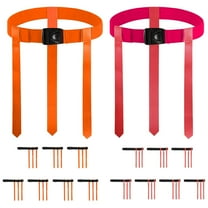 Flag Football Belts, 14 Player Adjustable Flag Football Set with 42 Flags for Youth, Teens, Youth and Adults Sports Training Equipment, Easy Tear Away