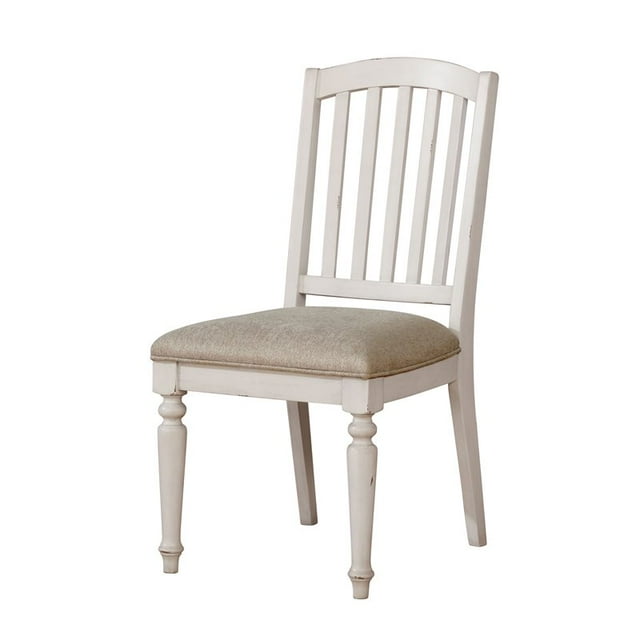 Furniture of America Chaise d'Appoint Bergerling (Lot de 2) en Blanc