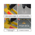 thumbnail image 5 of Topes De Estacionamiento Cerradura De Advertencia 48cm Lab.G  Amarillo, 5 of 5