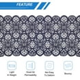 thumbnail image 4 of Unique Bargains Lace Ribbon 10 Yards 7 Inch Lace Flower Trim for Craft Headbands Wedding Dark Blue, 4 of 5