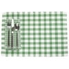 Mainstays Gingham Placemat & Napkin Set, Sage and White