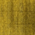 thumbnail image 1 of Ahgly Company Machine Washable Indoor Square Oriental Yellow Industrial Area Rugs, 8' Square, 1 of 4