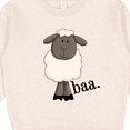 thumbnail image 3 of Inktastic Baa. Cute Sheep Design Toddler Sweatshirt, 3 of 4