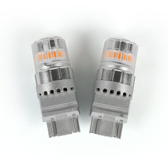 ARC Lighting Tail Light Bulb 3157A Eco Series; 4257 Philips 3020 High Power LED; Amber; 600 Lumens; 9 To 16 Volt DC; Set Of 2