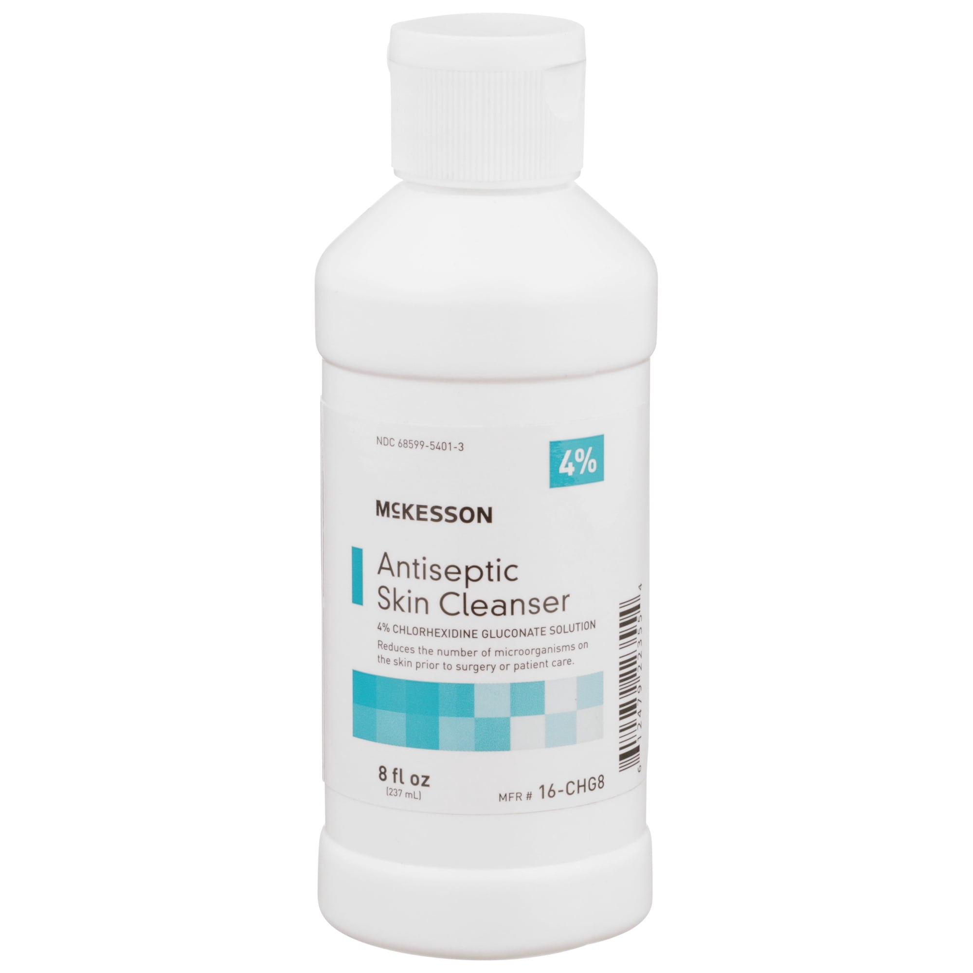McKesson Antiseptic Skin Cleanser 8 oz. Solution NonSterile Flip-Top Bottle 1 Each 16-CHG8