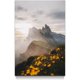thumbnail image 1 of Arte mural de paisaje con montañas, lago y atardecer. Cuadro con amanecer y pastizal, ideal para decorar dormitorios, escaleras y todo el hogar., 1 of 5