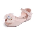 thumbnail image 5 of BOBOGOJP Girls Mary Jane Ballet Flats with Bow Toddler Dress Shoes for Party Outfits Pink for Size 10, 5 of 7