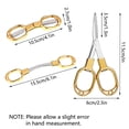 thumbnail image 2 of BE-TOOL Small Folding Scissor Portable Stainless Steel Scissor Telescopic Fishing Scissor with Comfort Handle (Black), 2 of 8