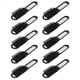 thumbnail image 1 of 10X Cepillo de Pelo Plegable de Viaje Portátil con Espejo Peine de Tamaño de Bolsillo Compacto - Negro, 1 of 5