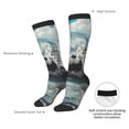 thumbnail image 6 of Fotbe Panda In Futuristic City print Women's Men's Novelty Crew Socks Cotton Socks Knee High Socks for Walking,Running,Nurses,Pregnancy, 6 of 8