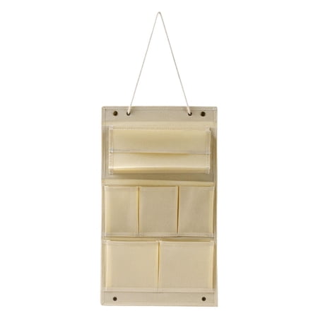 Hangtas, opvouwbare tissuehouder Sieradensleutels Kledingkast Organizer Duurzaam Beige