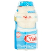 Yakult Light Nonfat Probiotic Drink, 2.7 fl. oz., 5 Bottles Gluten Free- Plastic Bottle, Refreshing Citrus Taste, Non Fat - Yogurt Section