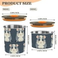 thumbnail image 3 of Cute Hamster Kawaii Airtight Coffee Bean Canister 17oz Food Storage Containers with Lids For Gournd, Tea, Sugar, Flour, Rice, Cereal, Candy Cookie Jar, 3 of 8