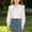 White 39, variant on WQNVRNR Girls Long Sleeve Blouse- Cotton Collar Lace Crewneck Lightweight Layering Top White Size 13-14 Years