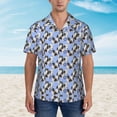 thumbnail image 4 of Japanese Chins Hawaiian Shirts For Men, Summer Short-Sleeve Relaxed-Fit Button-Down Shirts X-Large, 4 of 9