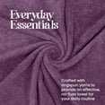 thumbnail image 6 of Utica 6-Piece Towel Set | 100% Cotton Soft & Absorbent Everyday Towels | Plum, 6 of 8