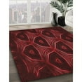 thumbnail image 3 of Ahgly Company Machine Washable Indoor Rectangle Transitional Maroon Red Area Rugs, 7' x 10', 3 of 7