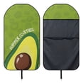 thumbnail image 6 of Uourmeti Front Seat Cover Machine Washable Microfiber, Compatible with Van Truck Seat, for Cars Trucks SUVs, Avocado Summer Cocktail, 6 of 7
